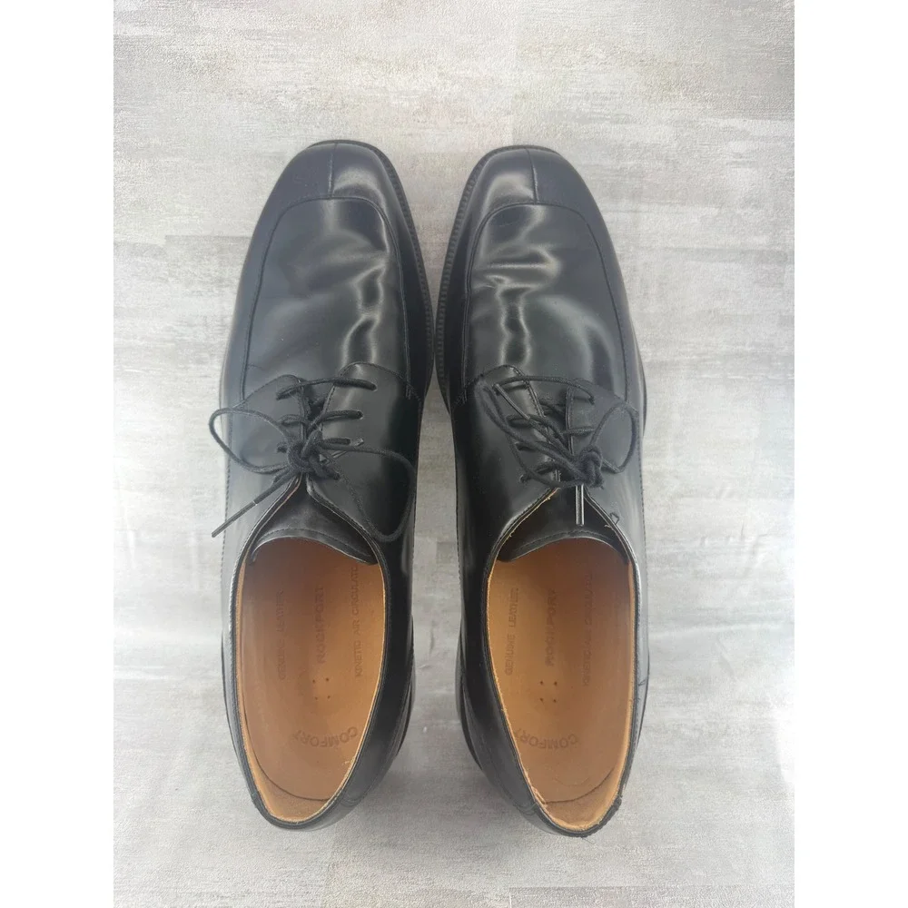Rockport Men Black Leather Split Toe Oxford Dress Shoes APM12351 Size 15M